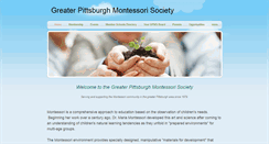 Desktop Screenshot of greaterpittsburghmontessorisociety.org